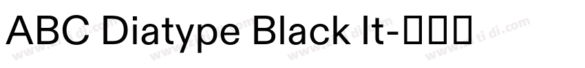 ABC Diatype Black It字体转换